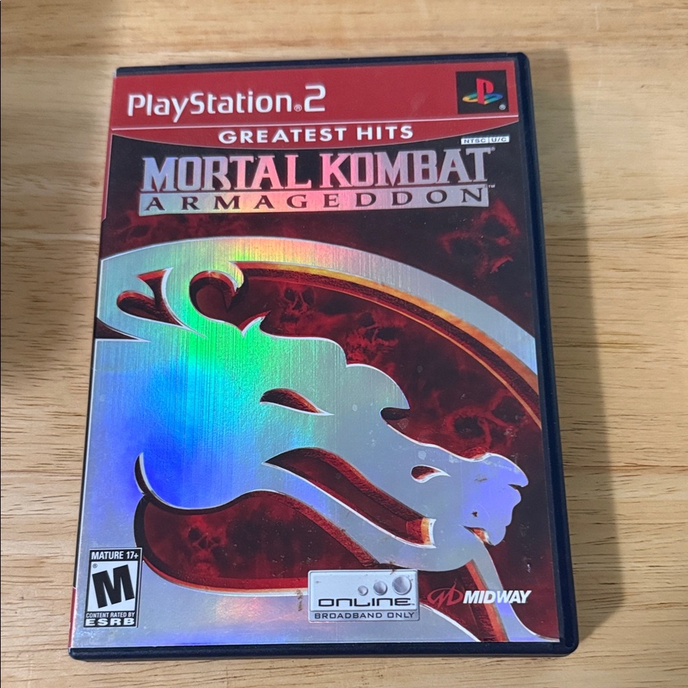 Sony PlayStation 2 Game with Fiery Red and Black Cover
